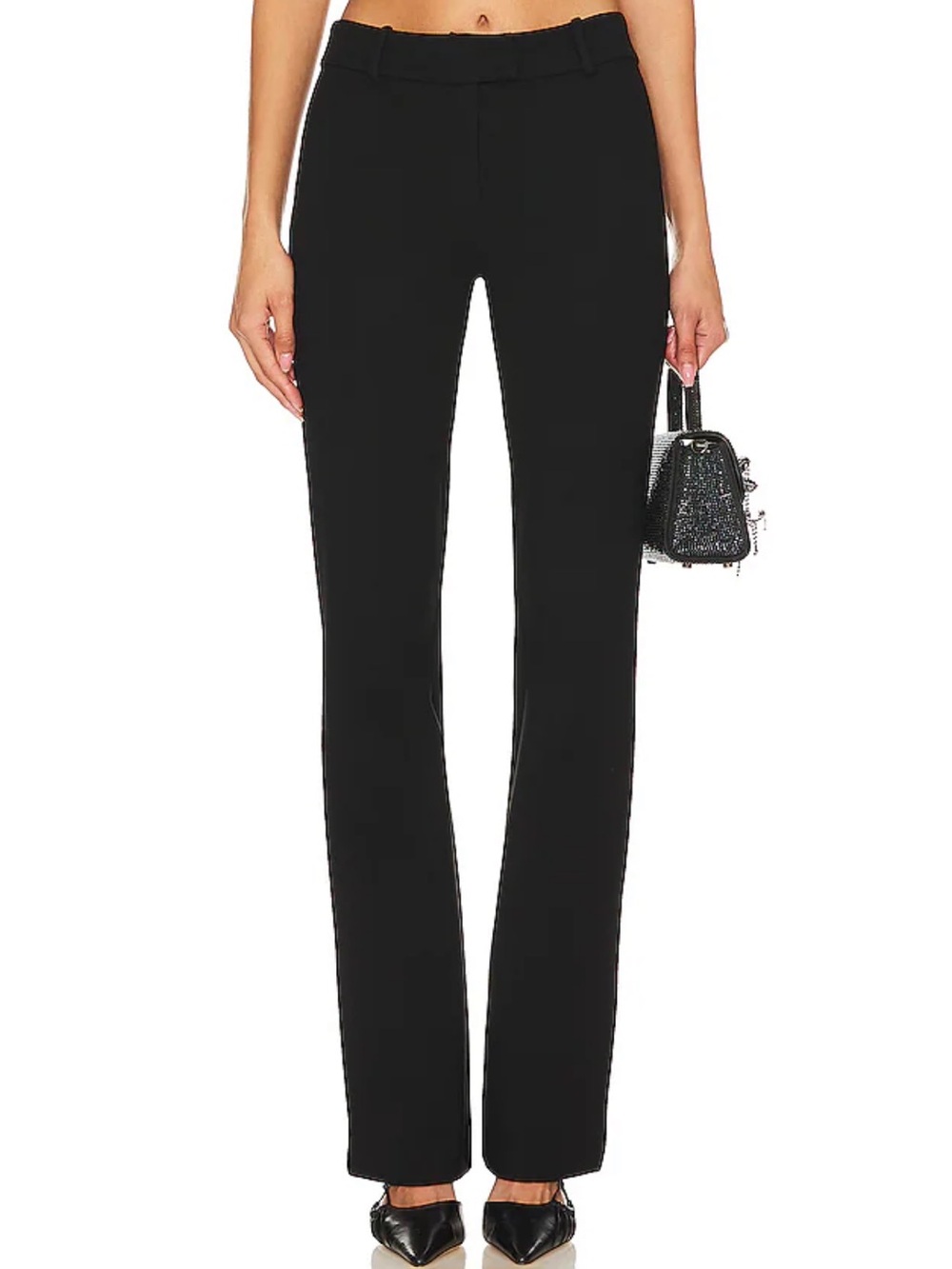 NBD Kalie Pant in Black Women's Straight-Leg Pants - Classic Workwear